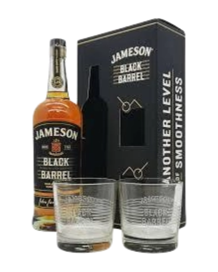 John Jameson Black Barrel With 2 Glass VAP F23