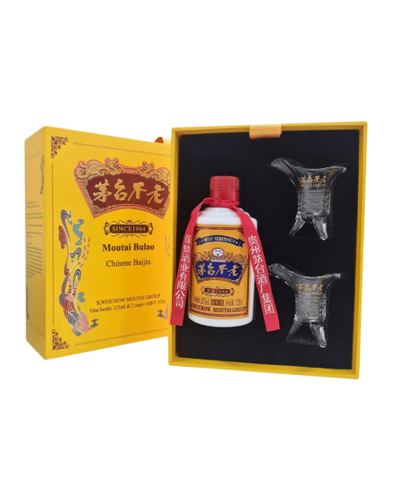 Kweichow Moutai Bulao With 2 Vintage Glasses
